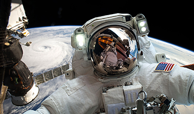 Astronaut in outer space